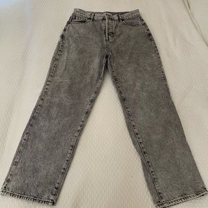 Pacsun grey high rise straight leg jeans size 28